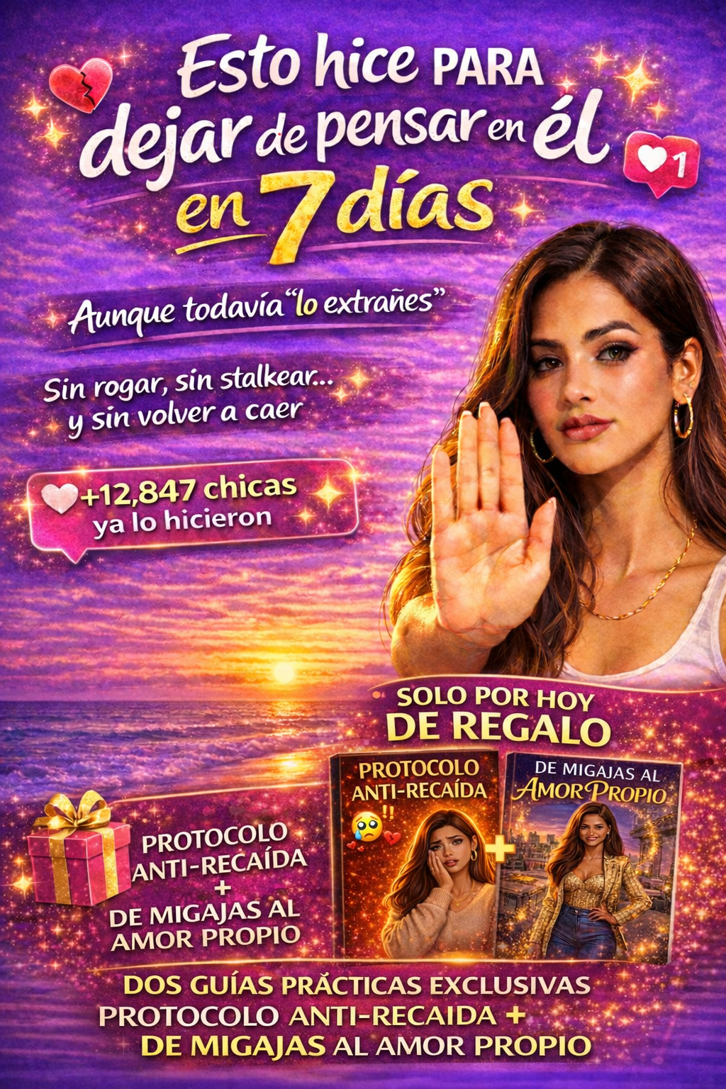 "Esto hice para dejar de pensar en el en 7 DIAS " Combo Sanador 3x1